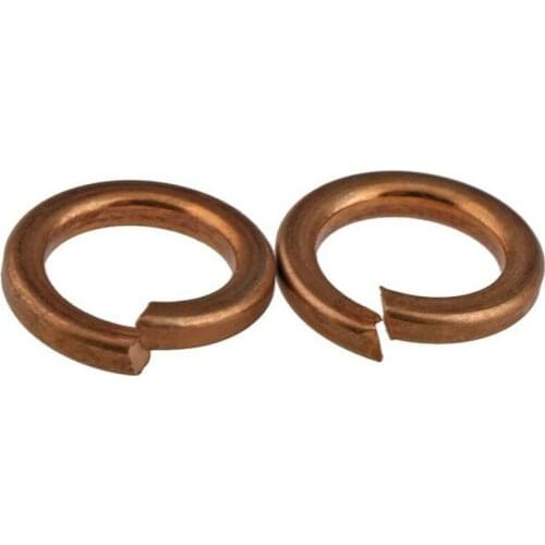 Bronze Spring Washer Copper Split Spring Lock Washer Elastic Gasket For Mechanical Industry M3 M4 M5 M6 M8 M10 M12