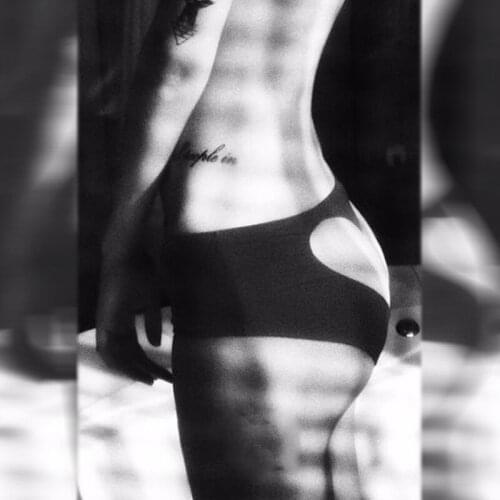 Heart shaped triangle underwear girl sexy ice silk transparent mesh panties