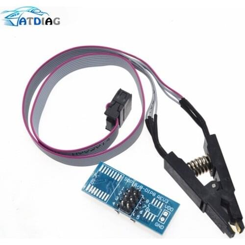 High quality SOIC8 SOP8 Test Clip For EEPROM 93CXX/25CXX/24CXX in-circuit programming on USB Programmer TL866CS TL866A EZP