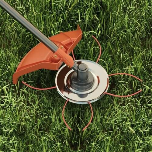 Grass Strimmer Head Trimmer Brush Lawn Mower Solid Steel Wire Wheel Garden Tool Wear-Resistant Lightweight And Practical