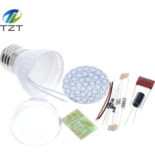 TZT AC 85V-277V Mini Energy-Saving 2.4W 38 LED Lamps DIY Kit for Camping out in the wild BBQ , Do not include the led