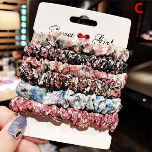 Women Tie Hair Ring Rope Ponytail Holder Headdress Crunchie Women Girls Elastic Hair Rubber Bands Accessories Gum
