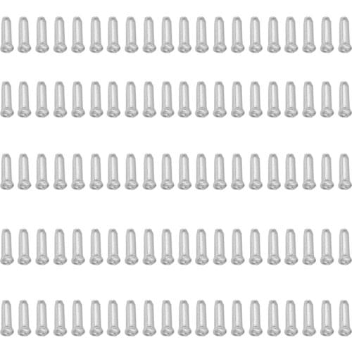 100Pcs Ultralight Aluminum Bicycle Brake Shifting Cable End Cap Cover Cables