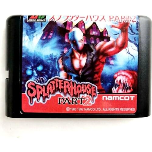 Splatter House Part 2 16 bit MD Memory Card for Sega Mega Drive 2 for SEGA Genesis Megadrive