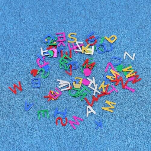 6mm 15g Multi Colors English Alphabet Letters Sprinkle Confetti Wedding Birthday Party Decorations Pinata Fillers Table Scatters