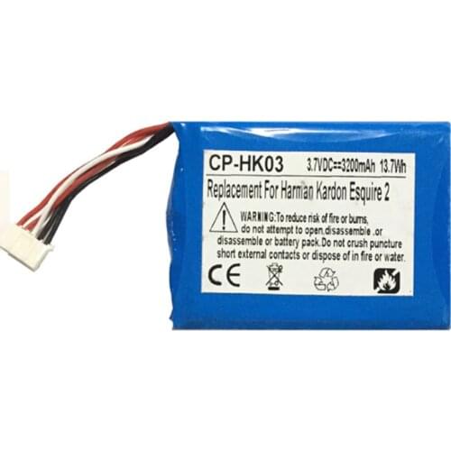 GSP805070 Battery for Harman Kardon Esquire 2 Speaker 3.7V 3200mAh New Li-Po Li Polymer Rechargeable Batteria Pack Replacement