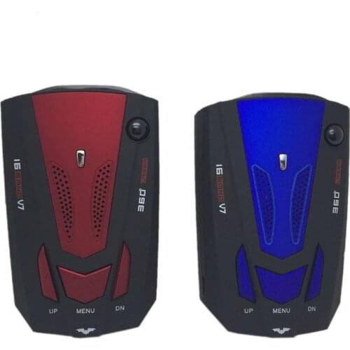 Auto Car Anti Radar Detector for Vehicle V7 Speed Voice Alert Warning 16 Band LED Display Detector English/Russian