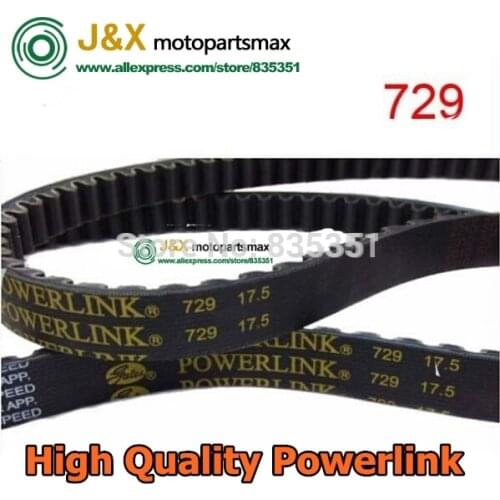 Free shipping GATES Powerlink 729 17.5 30 QMB139 Engine Drive Belt For Chinese Scooter Motorcycle ATV GO KART MOPED Parts