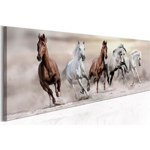 Large Diy diamond painting full square circle drill diamond embroidery animal horses 5d cross stitch needlework mosaicZP-3408