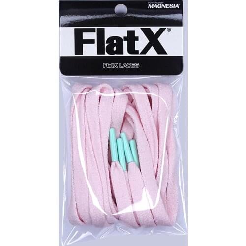 FlatX 8mm Goddess Pink/ Mint Green Color Metal Tips Shoelaces High Quality Professional Sneaker Laces Shoelace Lacet