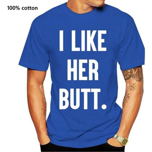 I Like His Beard Her Butt T Shirt Couple Honeymoon Valentines Gift Hubby Wifey Short Sleeves Cotton T-Shirt Fashion