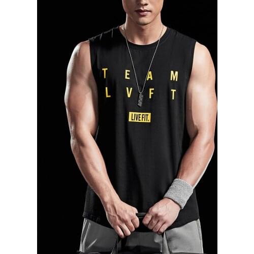 Summer Gym Stringer Clothing Bodybuilding Tank Top Men Fitness Singlet Sleeveless Shirt Cotton Strong Muscle Vest Unders 4color