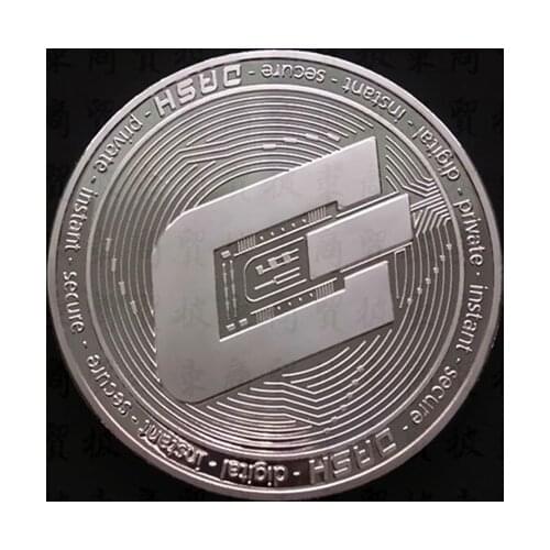 Dash Litecoin Ethereum Coins Currency Collection Physical Gift Collection Art Antique Home Holiday Deco Imitation