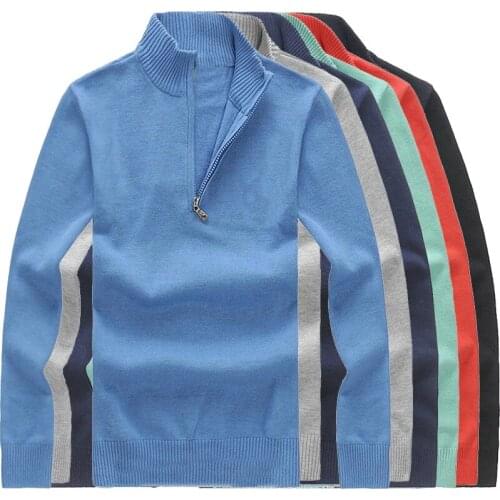 Autumn Winter MenS Sweater Cotton Long Sleeve Sweater Turtleneck Solid Color Casual Sweater Mens Slim Fit Brand Knitted Pullov