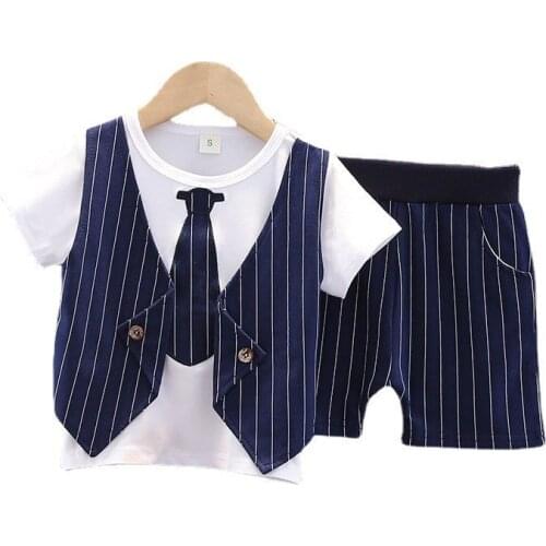 New Summer Baby Boys Clothes Suit Children Fashion T-Shirt Shorts 2Pcs/Set Toddler Casual Costume Infant Clothing Kids Tracksuit