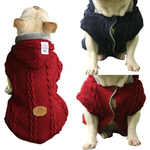 Large Small Dogs Cat Clothing For Pet Dog Coat Sweater Dogs Jacket Chihuahua T-Shirt Pet Vest Autumn Winter Warm Dog Clothes