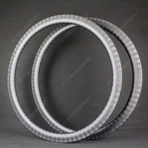 Wholesale Toray Carbon Bicycle U Shape 12k Twill Carbon Cycling Road Rims 38mm Depth in 26mm outer Width Tubular/Clincher/TLR