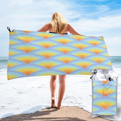 Bath Towel Psychedelic Wave Quick Dry Large Towel Thin Absorbent Soft Towel for Home Travel Camping Swimming Beach Sport