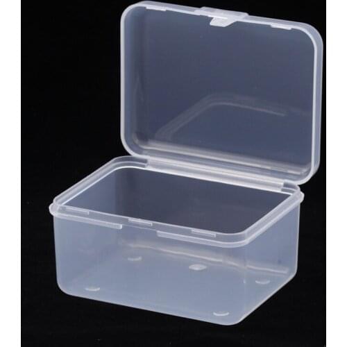 Clamshell transparent storage box desk organizer 80*60*45MM