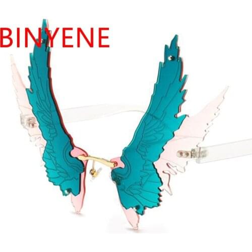 New Women Cateye Vintage Red Sunglasses Brand Designer fly Bird Sun Glasses For Men Fashion Oversized Shades Big Eyewear