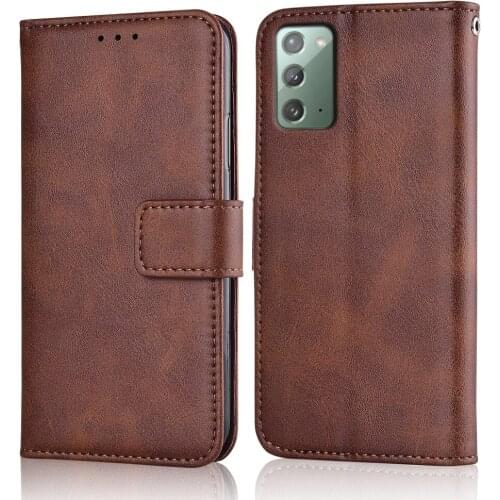 Note 20 Case Slim Leather Flip Cover for Samsung Galaxy Note20 N980F Wallet Case Magnetic Case for Samsung Note20 Back Cover