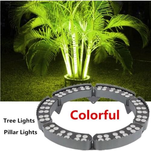 Tree Lights Pillar Lights Outdoor Waterproof Landscape Lighting Tree Holding Lamp 48W 60W 72W 84W DC24V Garden Christmas Decor