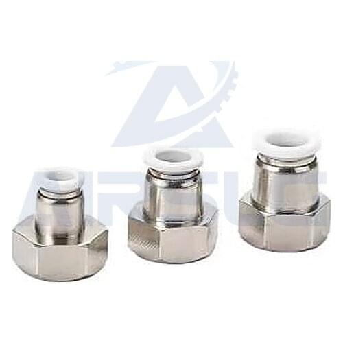 10PCS High Quality PCF Air Pipe Fitting 4/6/8/10/12mm Tube 1/8" 3/8" 1/2" 1/4" Hose Female Thread Pneumatic Connector