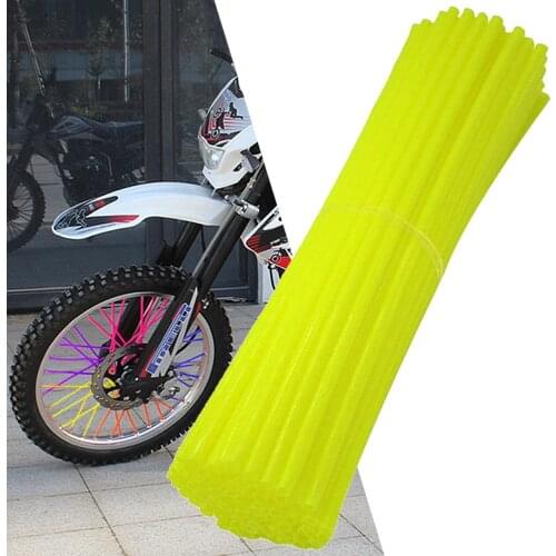 Universal Motorcycle Dirt Mountain Bike Velg Cover Spoke Skins Wrap Motorcycle Bike Guard Bicycle Wraps Protector Kit