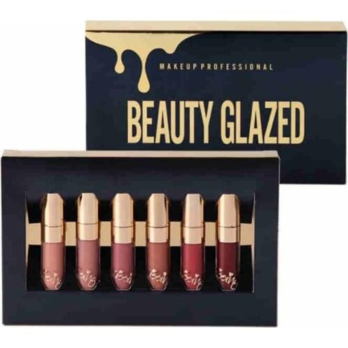 Liquid Makeup Matte Lipstick Lip Kit Gloss Long Lasting Lipstick Cosmetics 6mini Cosmetics Lip Gloss Maquiagem