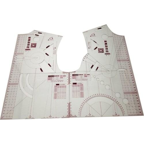 1:1 Garment Prototype Rulers Set Fashion Cloth Design Ruler Apparel Drawing Template Sleeve Ruler