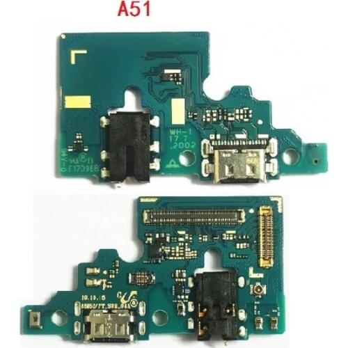 10Pcs charger flex cable For Samsung A51 A515F A71 A715F charging connector usb dock port replacement Ribbon