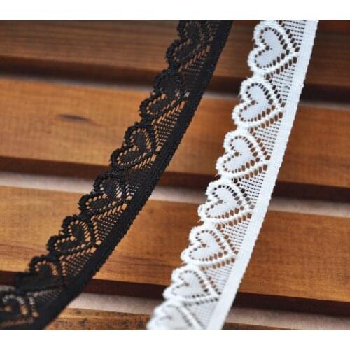 10yards/lot 1.8cm width white Elastic Stretch Lace Trim Sewing Accessories For Dress ,underwear