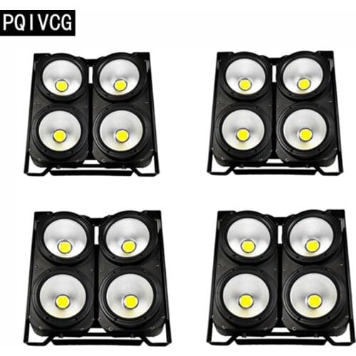 4pcs/4x100w led cob lights dmx512 led par lights White/warm white