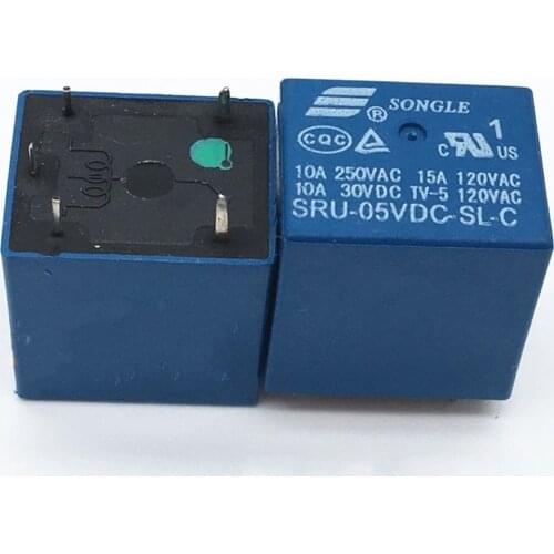 50PCS/lot Power relays SRU-05VDC-SL-C 5V T70 10A 5PIN new and original Relays