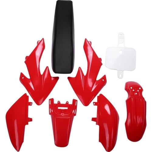 8Pcs 50Cc 110Cc 125Cc 140Cc Plastic 4-Stroke Crf50 Pit Off-Road Bike Set Mudguard Seat - Motorcycle Motorcycle Diy Kits
