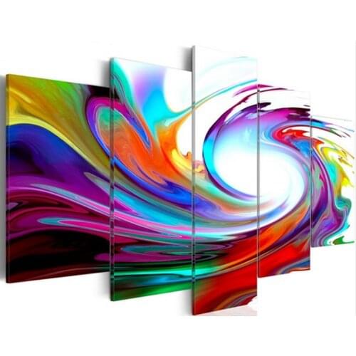 YOGOTOP 5D embroidery"rainbow"diy diamond painting sale,picture of rhinestones,mosaic painting by numbers 5pcs/set ML737