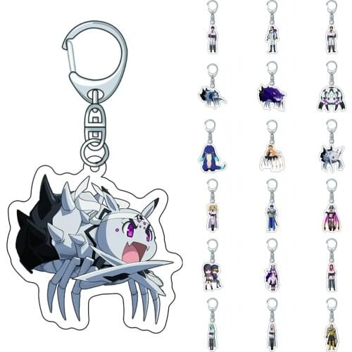 Anime So I'm a Spider, So What? Cosplay Key Chains Two-sided Keychain Cosplay Acrylic Pendant