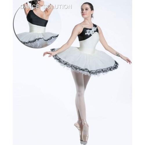 Ivory Spandex Ballet Dance Tutu Dress Performance Tutus Ballerina Costume for Child and Adult Classic Tutu Costumes 19503