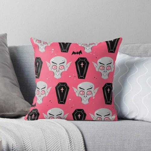 Nosferatu Throw Pillow Cushion Cover Polyester throw pillows case on sofa home living room car seat decor 45x45cm