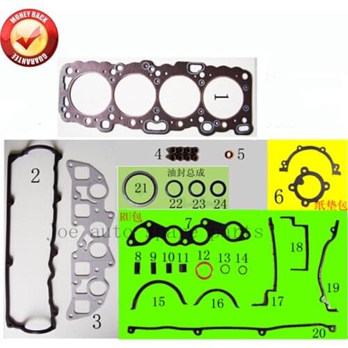 CD20 CD20T Engine complete Full Gasket Set kit for Nissan Primera/Pulsar/Almera 2.0L 1974cc 51008100 10101-74N25 10101-74N28