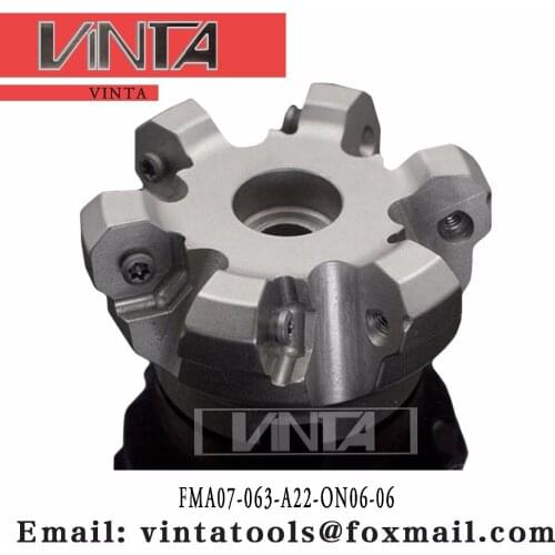 Free shipping FMA07-063-A22-ON06-06 Indexable milling cutter milling tools facing cutter Mached insert ONHU060408