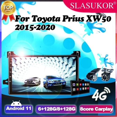 Android 4+64 Multimedia Player For Toyota Prius XW50 2015-2020 2016 2017 2018 2019 Navigation GPS 4G Car Radio keine No 2din DVD