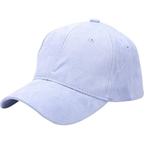 Autumn Women Solid Hats Suede Baseball Caps Snapback Hats Hats Solid Pink Hair Adjustable Cap