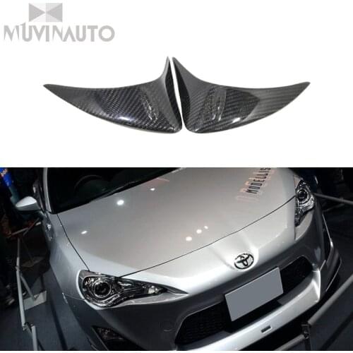 Suitable GT86 car refitted carbon fiber headlamp shell eyebrow sticker