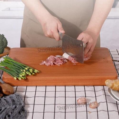 Iron Wood Cutting Board Solid Wood Cutting Board Square Household Cutting Board Durable Clam Whole Wood Cutting Boar
