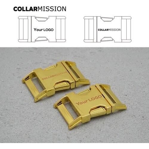 Retailing engraved metal buckle for DIY dog collar accessories 30mm,we provide laser engraving service customize LOGO CK30HJ