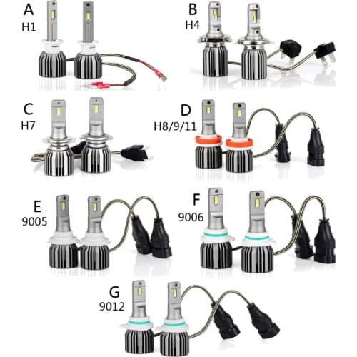 U6 Car Lights LED H1 H4 H7 H8 H9 H11 9005 9006 9012 Lamp for Car Headlight Bulbs Auto Headlamps Car Accessories