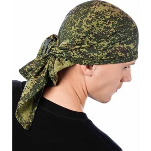 Outdoor Military Russian Camouflage Scarf Riding Sunscreen Triangle Scarf Tactical Camouflage Turban Scarf Face Mask