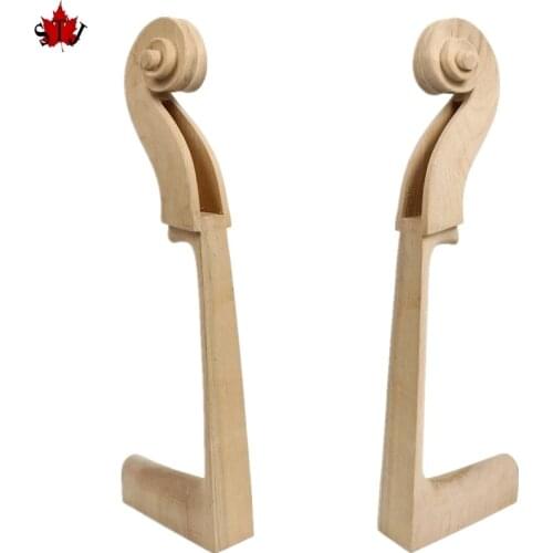 1pcs hand carved Student Maple White Cello Neck 1/4-4/4 size, Cello Parts