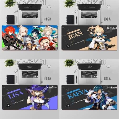 YNDFCNB Top Quality Genshin Impact Silicone large small Pad to Mouse Game Free Shipping Large Mouse Pad Keyboards Mat